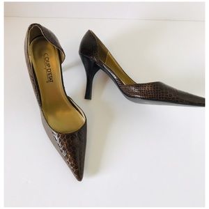 Coup D’etat | Snakeskin Printed Pumps